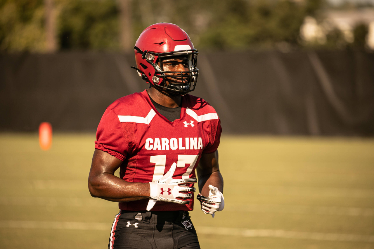 Xavier Legette (17) | Thursday, Sept. 3, 2020 | Ken & Cyndi Long Football Operations Center | Columbia, S.C. | Photos by South Carolina Athletics