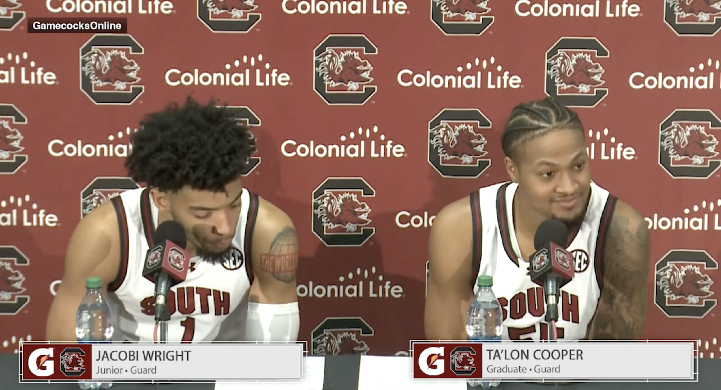 MBB PostGame News Conference: Jacobi Wright and Ta'Lon Cooper - (Winthrop)