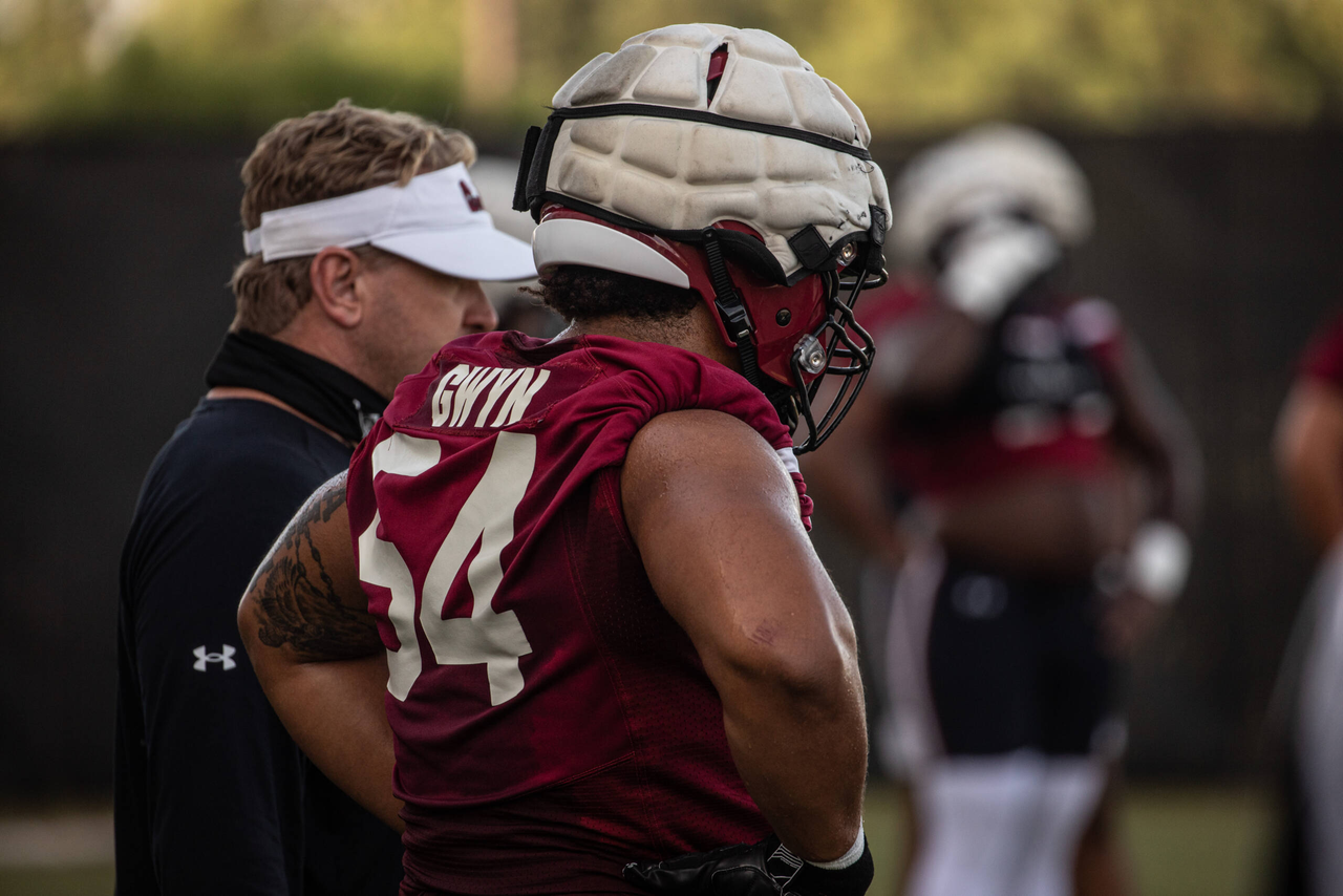 JoVaughn Gwyn (54) | Thursday, Sept. 3, 2020 | Ken & Cyndi Long Football Operations Center | Columbia, S.C. | Photos by South Carolina Athletics