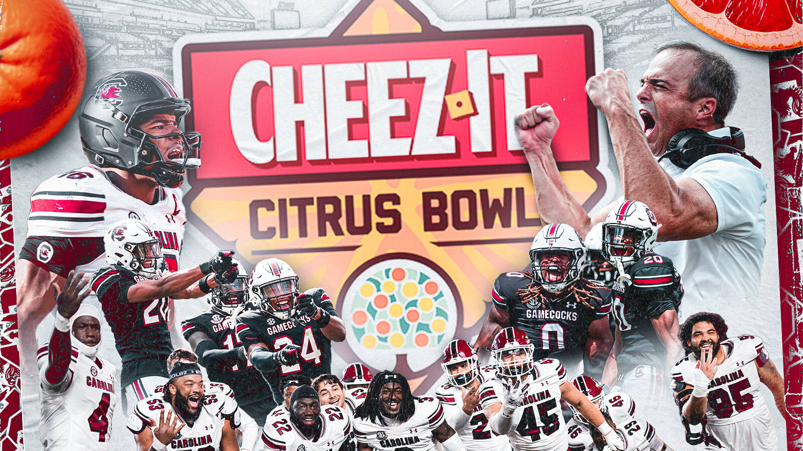 South Carolina to Play Illinois in the Cheez-It Citrus Bowl