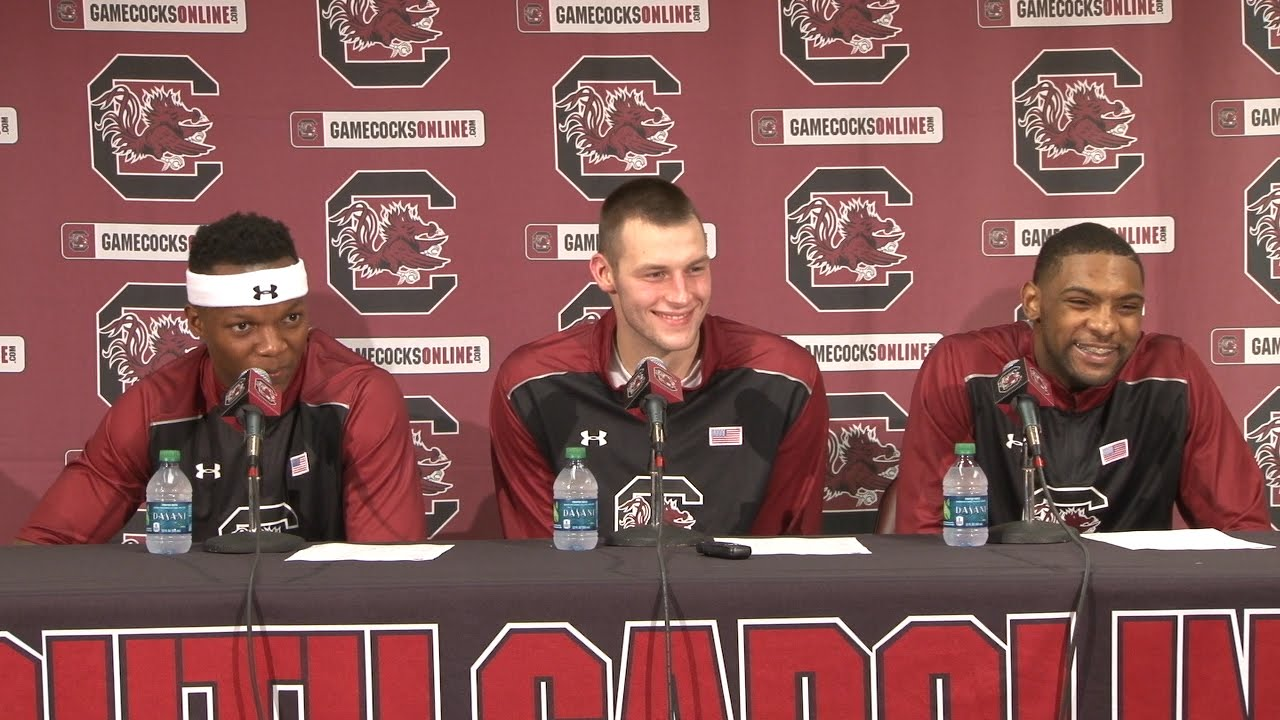 Blanton, Chatkevicius, and Sindarius Thornwell Post-Game Press Conference - 11/8/15