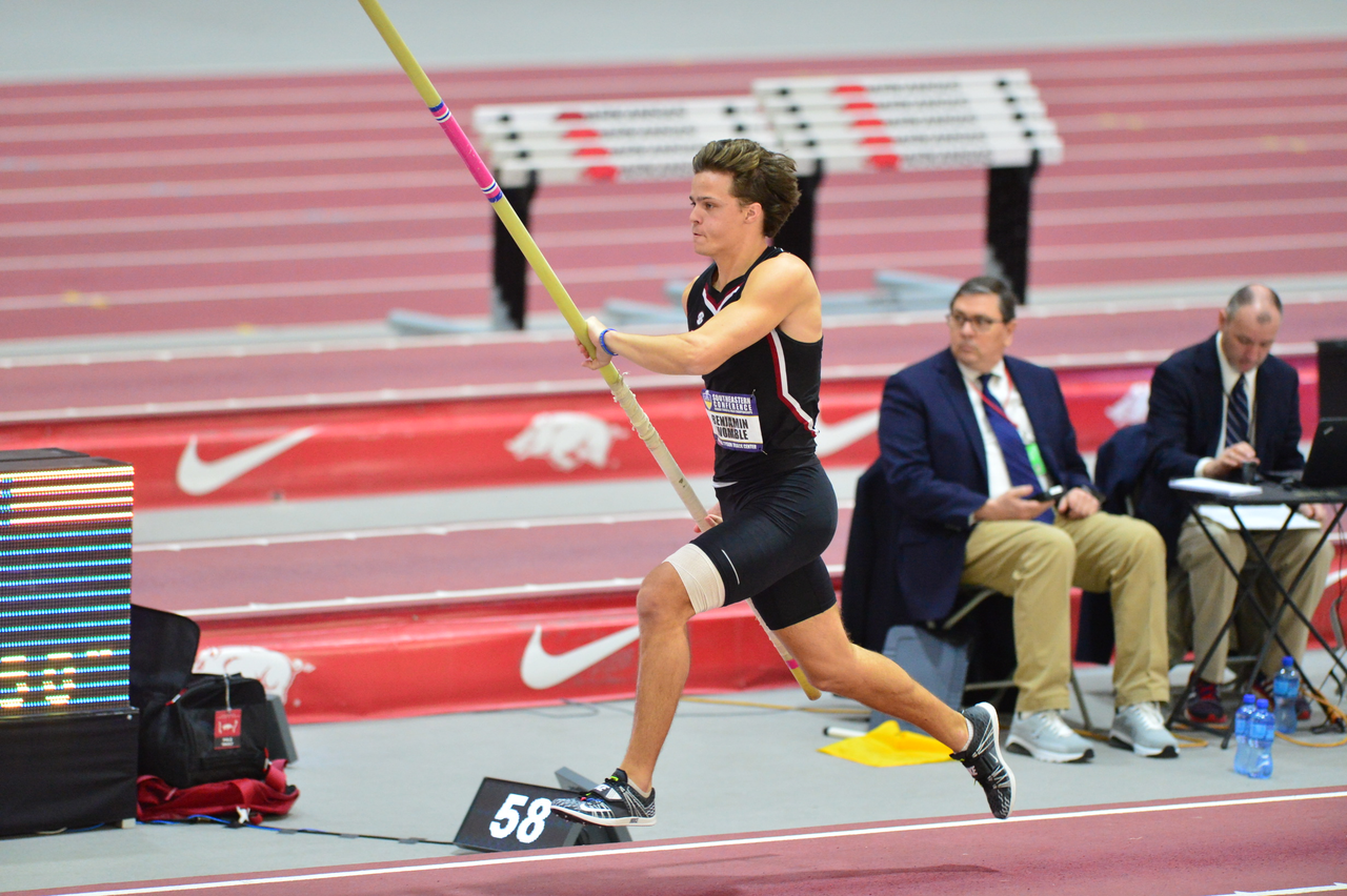 Benjamin Womble in action at the SEC Championships | Feb. 22-23 | Photo by Gunnar Rathbun