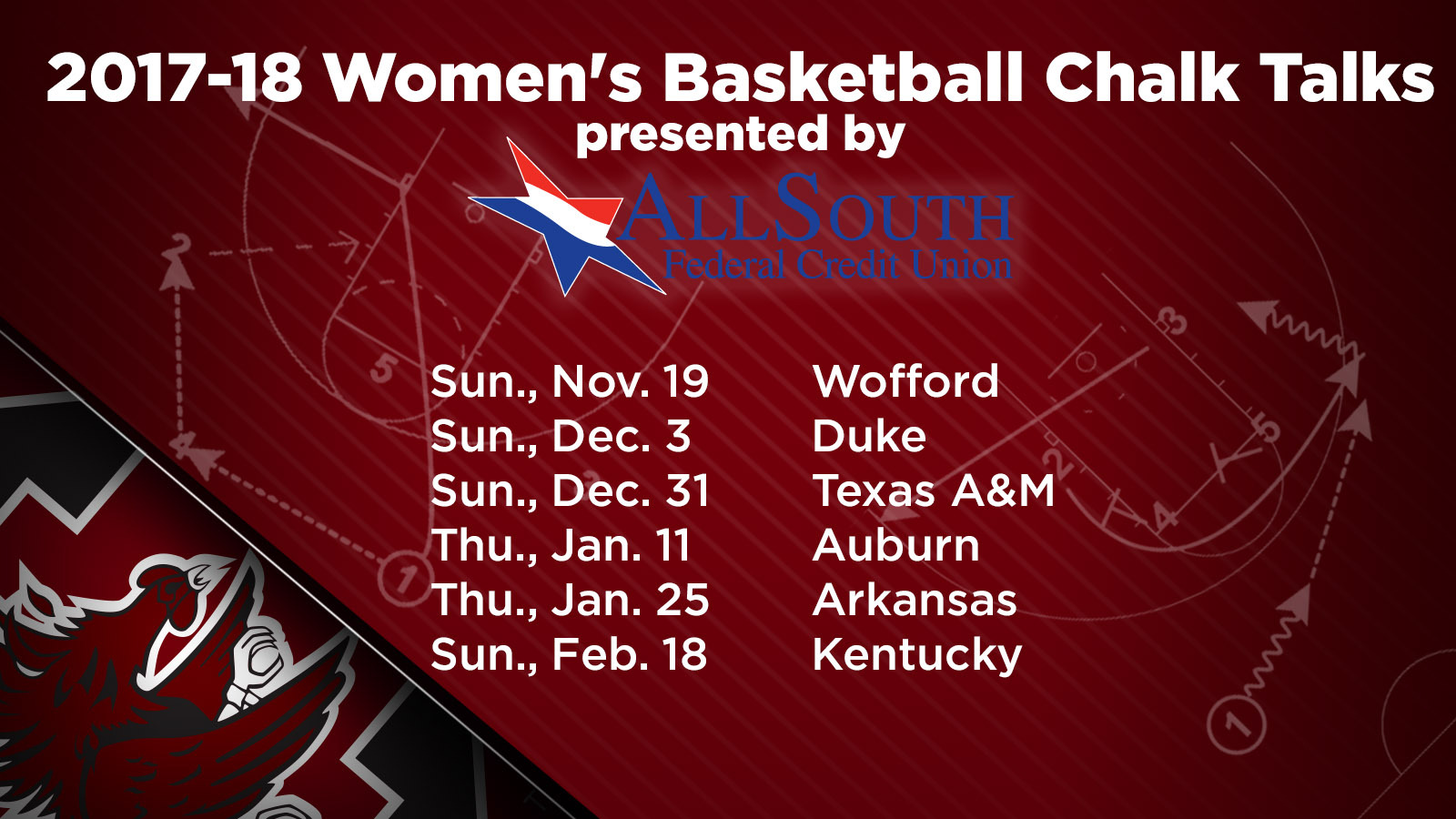 Women's Basketball Releases 2017-18 Chalk Talk Dates