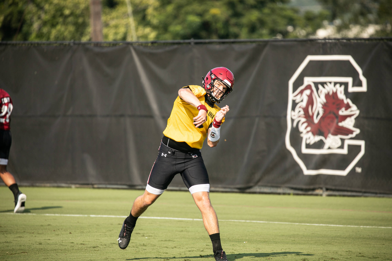 Ryan Hilinski (3) | Wednesday, Aug. 19, 2020 | Ken & Cyndi Long Football Operations Center | Columbia, S.C. | Photos by South Carolina Athletics