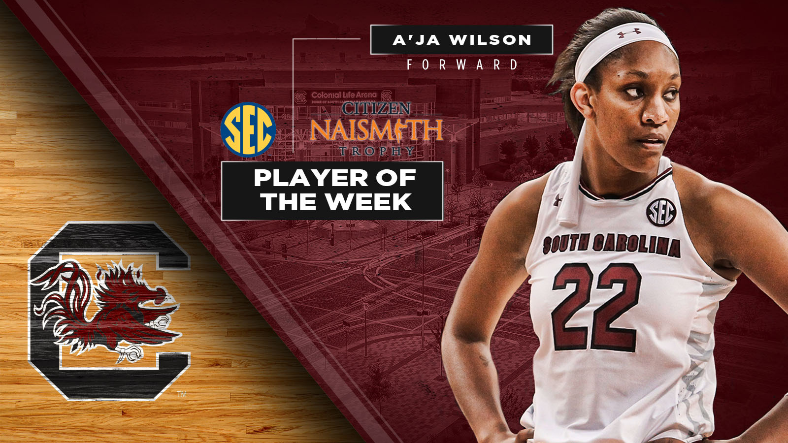 Wilson Named Citizen Naismith and SEC Player of the Week