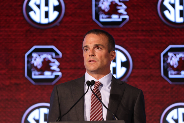 Shane Beamer | 2021 SEC Media Days | July 19, 2021 | Hyatt Regency Birmingham — The Wynfrey Hotel | Hoover, Ala.