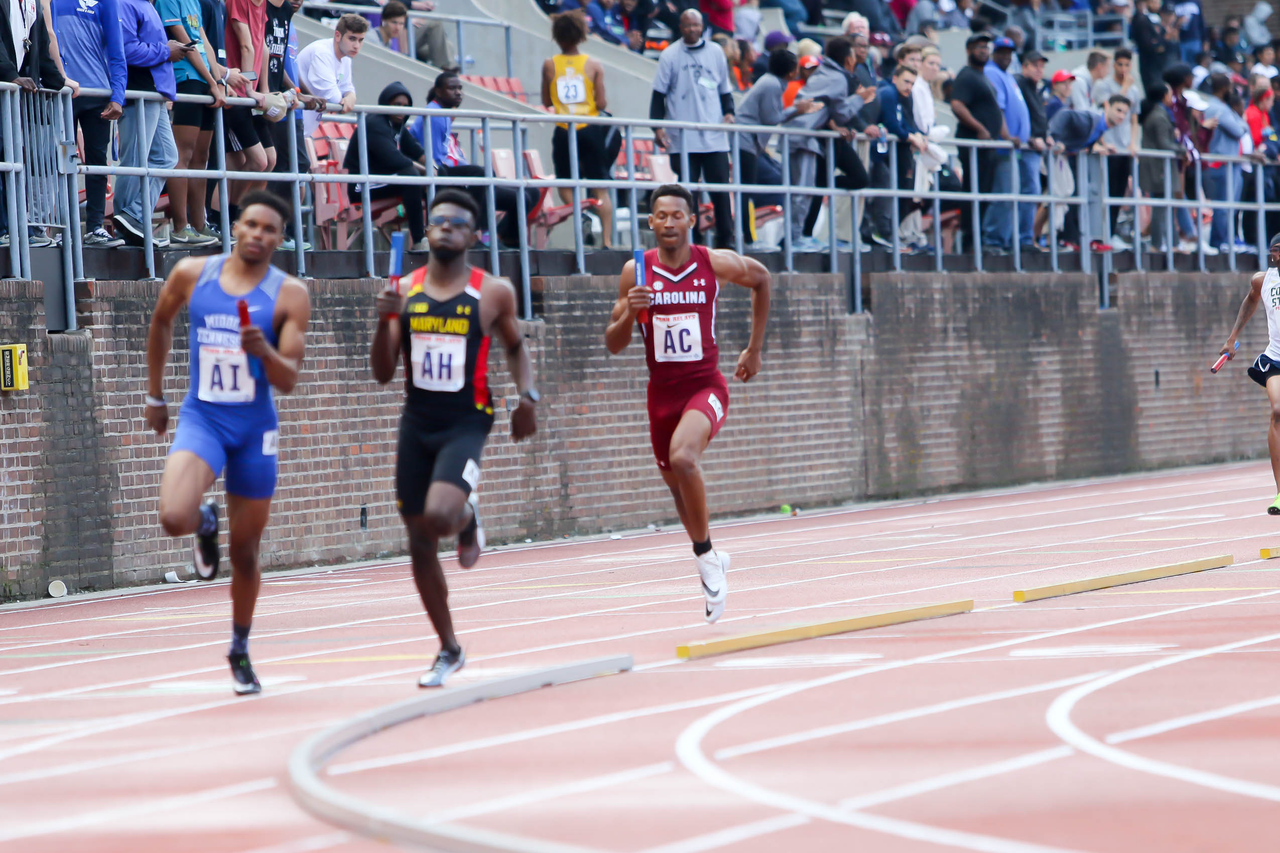 Ty Jaye Robbins in action at the 125th Penn Relays | Photo by Charles Revelle | April 26, 2019