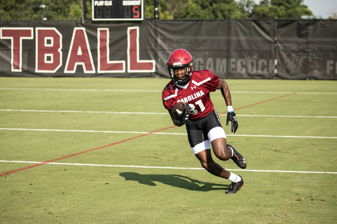 Jalen Brooks (81) Wednesday, Aug. 19, 2020 | Ken & Cyndi Long Football Operations Center | Columbia, S.C. | Photos by South Carolina Athletics