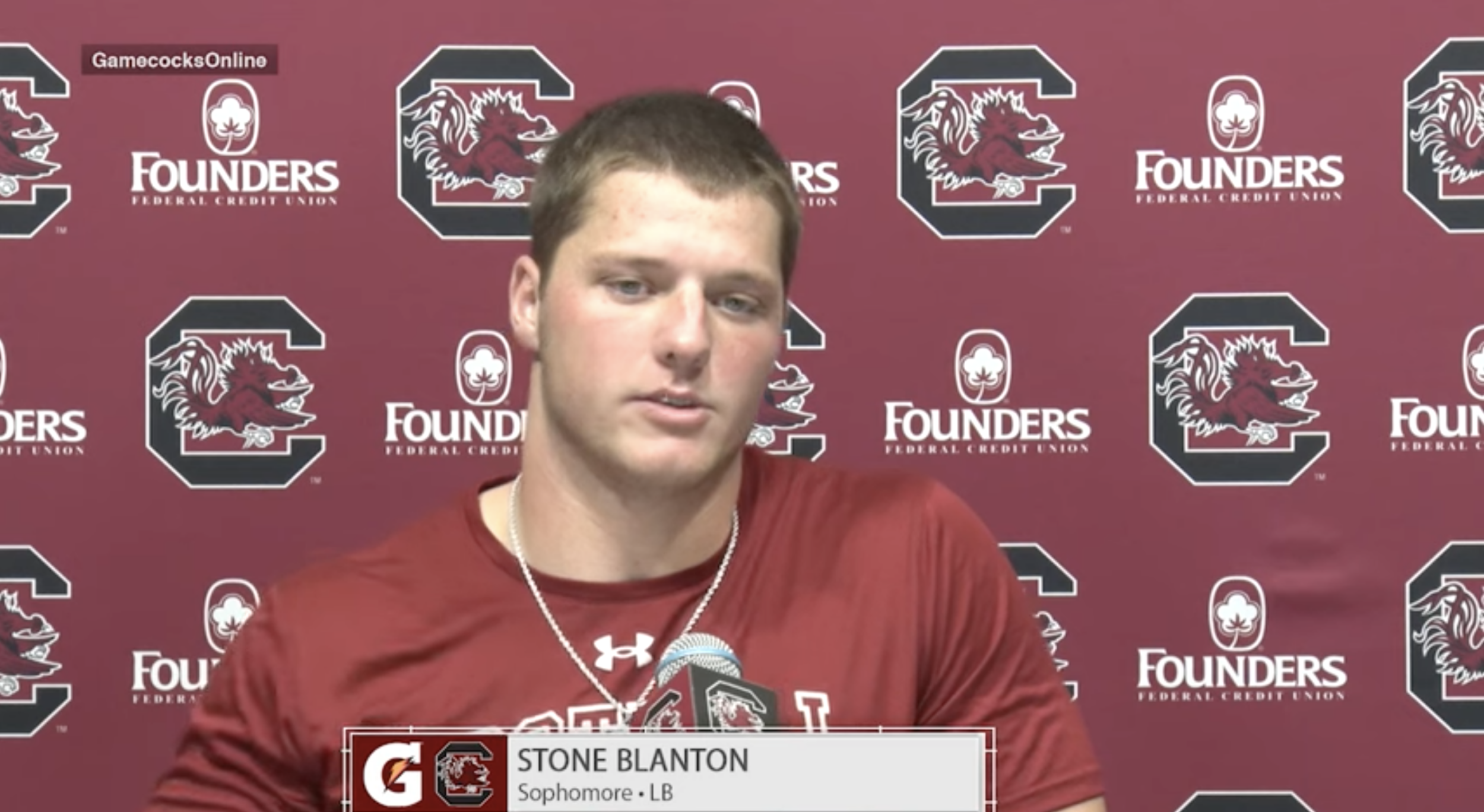 Football: Stone Blanton News Conference