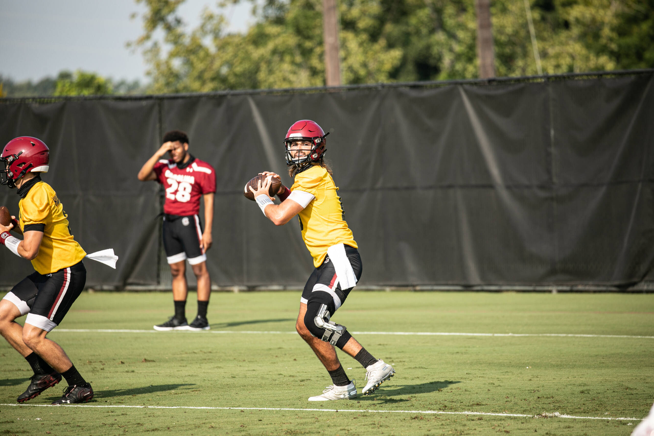 Collin Hill (15) | Wednesday, Aug. 19, 2020 | Ken & Cyndi Long Football Operations Center | Columbia, S.C. | Photos by South Carolina Athletics