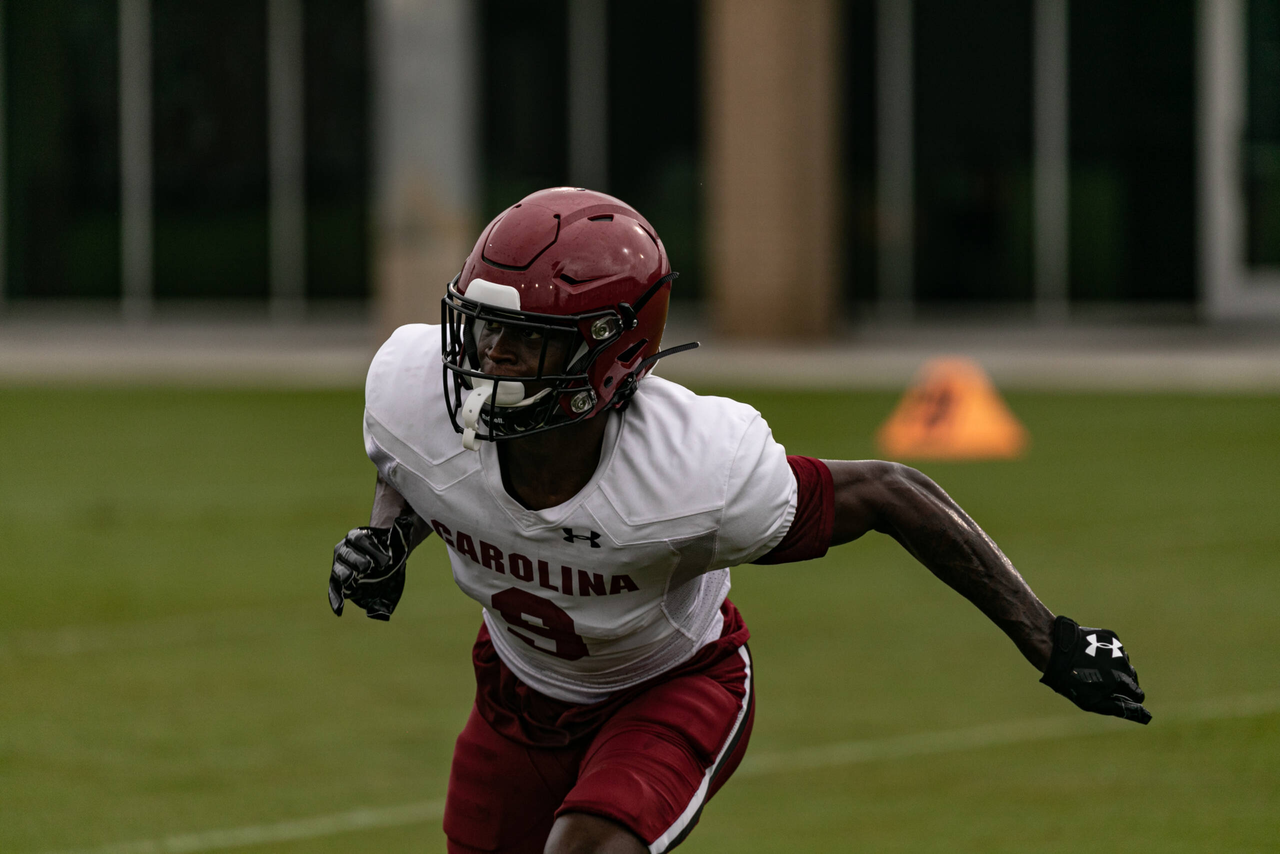Cam Smith (9) | Tuesday, Aug. 25, 2020 | Ken & Cyndi Long Football Operations Center | Columbia, S.C. | Photos by South Carolina Athletics