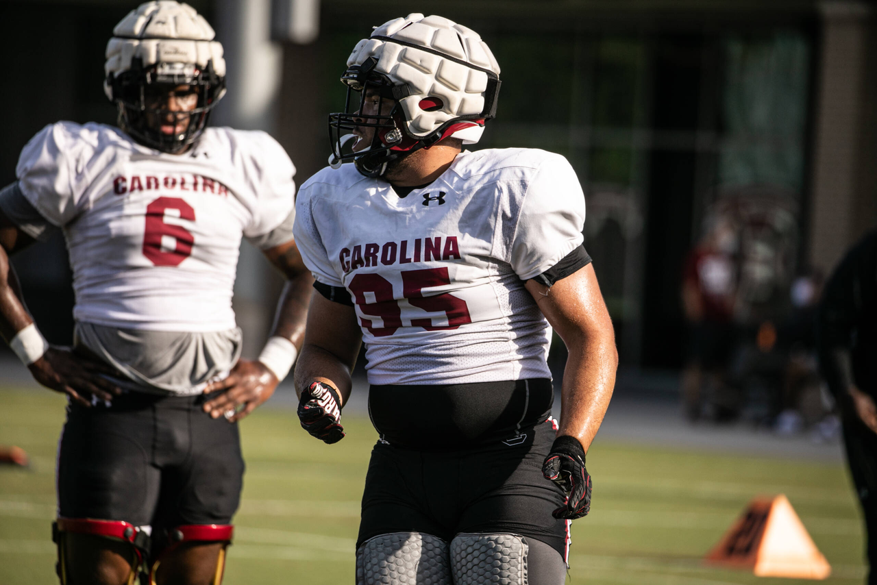 Alex Huntley (95) | Thursday, Aug. 27, 2020 | Ken & Cyndi Long Football Operations Center | Columbia, S.C. | Photos by South Carolina Athletics