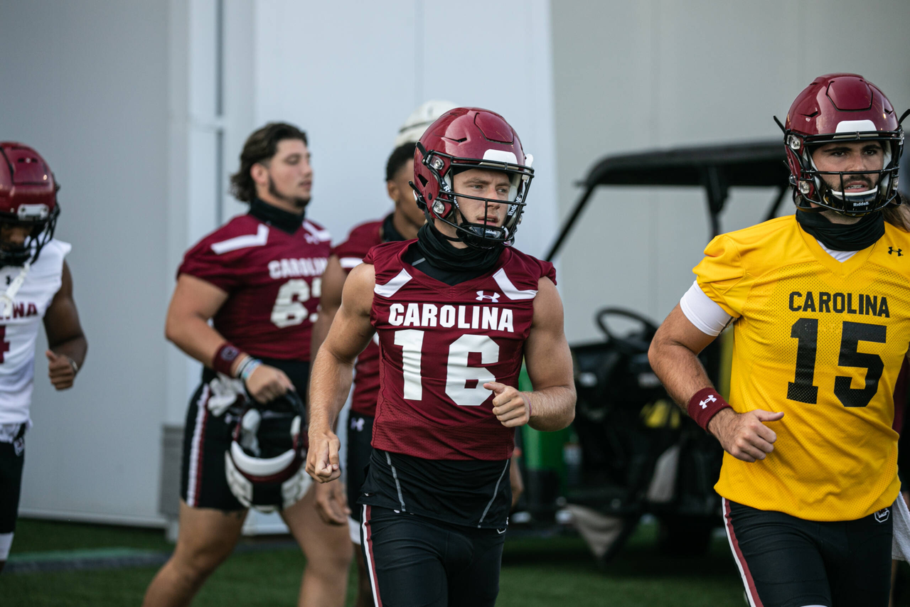 Trey Adkins (16) | Wednesday, Aug. 19, 2020 | Ken & Cyndi Long Football Operations Center | Columbia, S.C. | Photos by South Carolina Athletics
