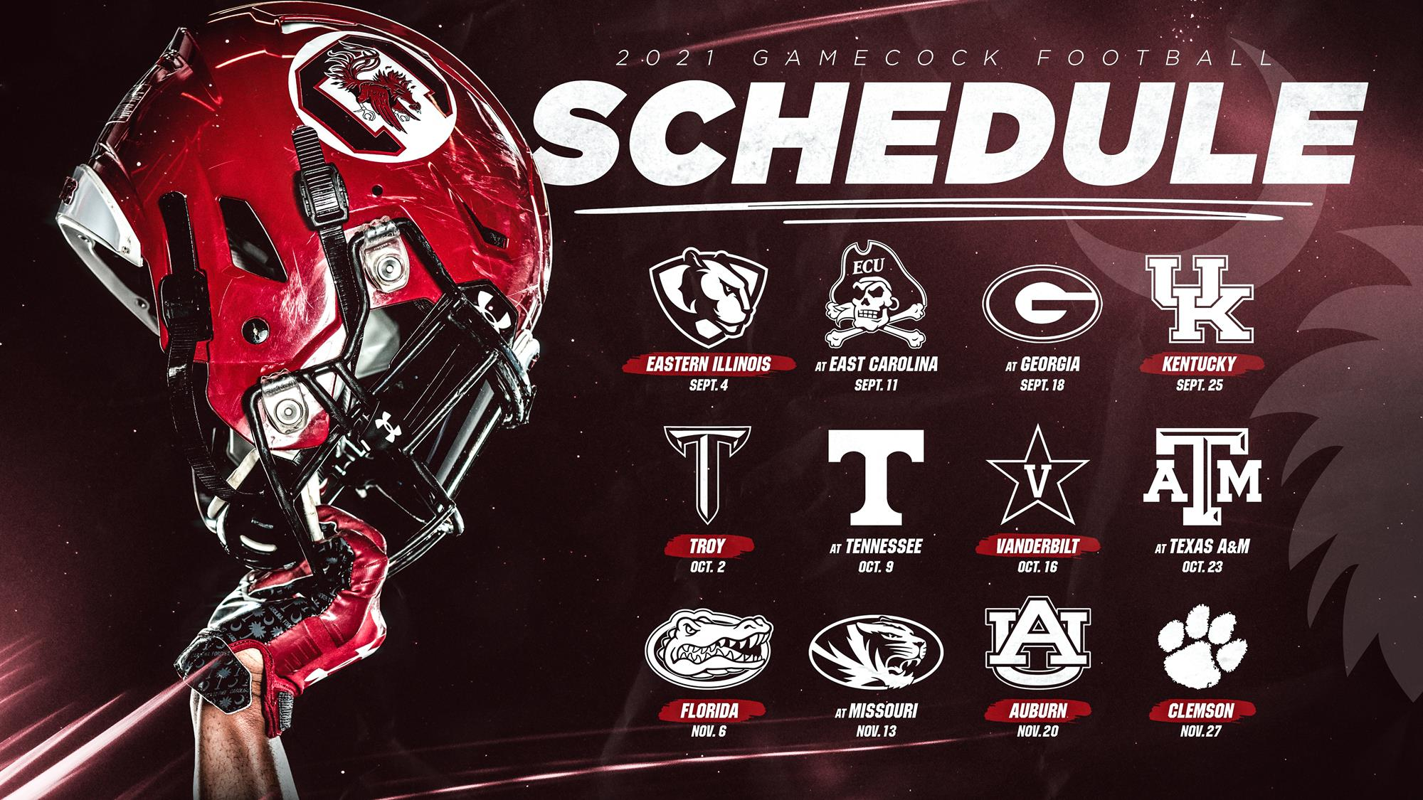 South Carolina's 2021 Football Schedule Released