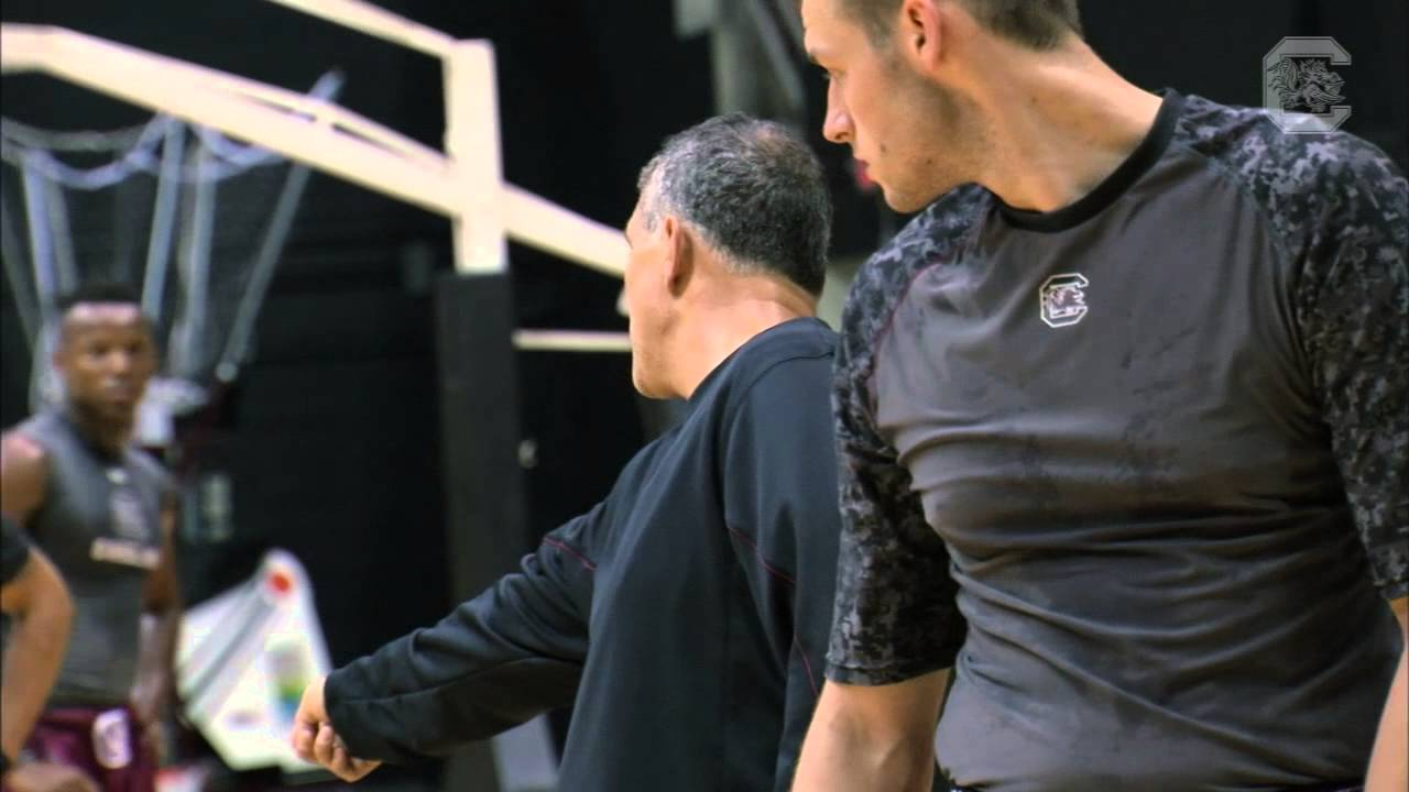 Frank Martin mic'd up during summer practice