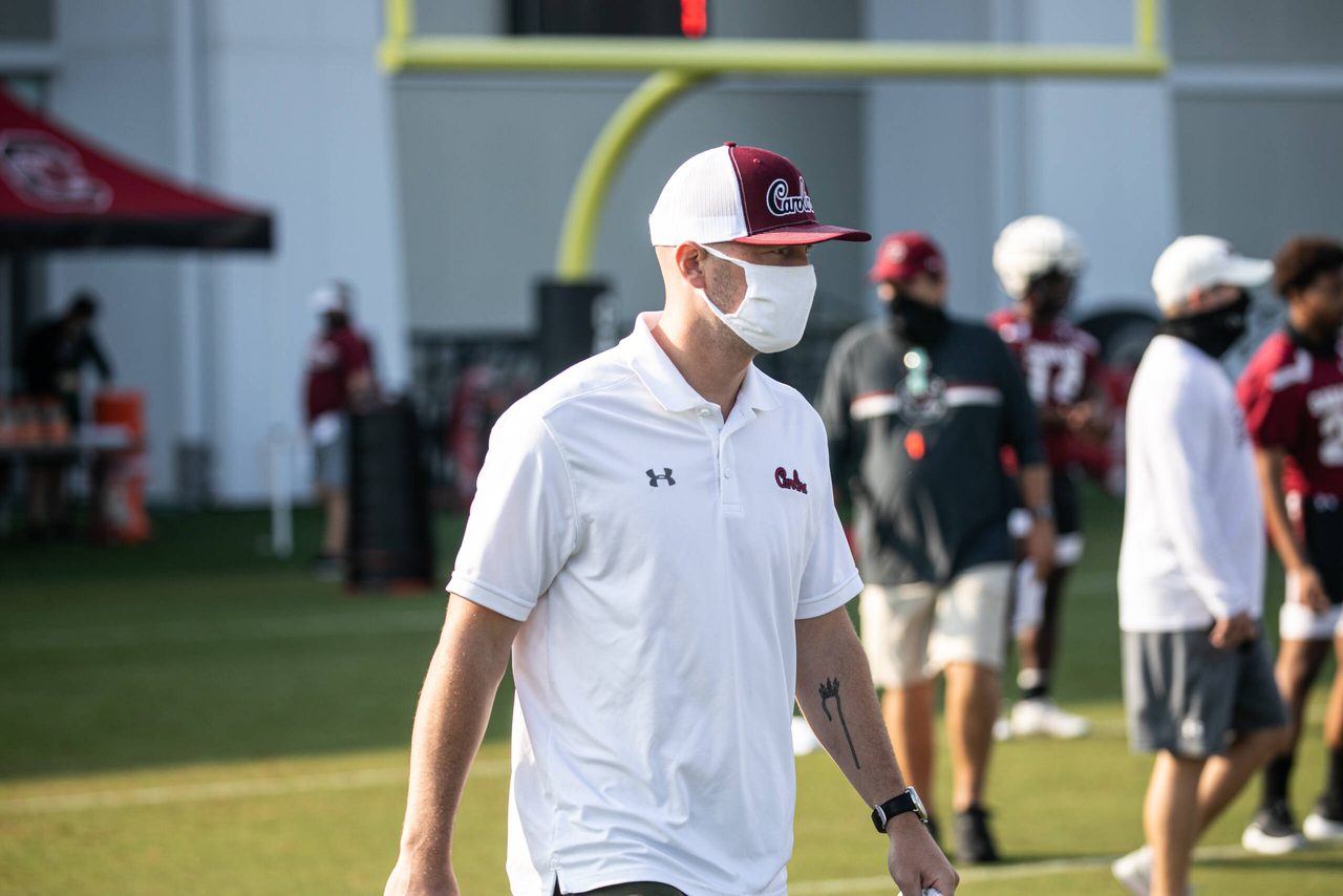 Director of Football Student-Athlete Development Connor Shaw | Wednesday, Aug. 19, 2020 | Ken & Cyndi Long Football Operations Center | Columbia, S.C. | Photos by South Carolina Athletics