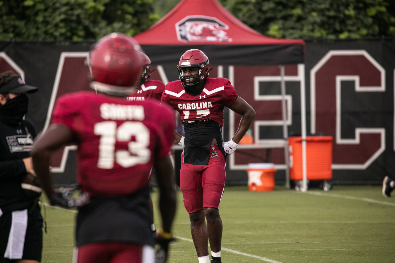 Xavier Legette (17) | Monday, Aug. 24, 2020 | Ken & Cyndi Long Football Operations Center | Columbia, S.C. | Photos by South Carolina Athletics