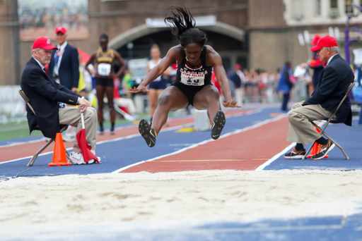 Makyla Stanley in action at the 125th Penn Relays | Photo by Charles Revelle | April 25, 2019