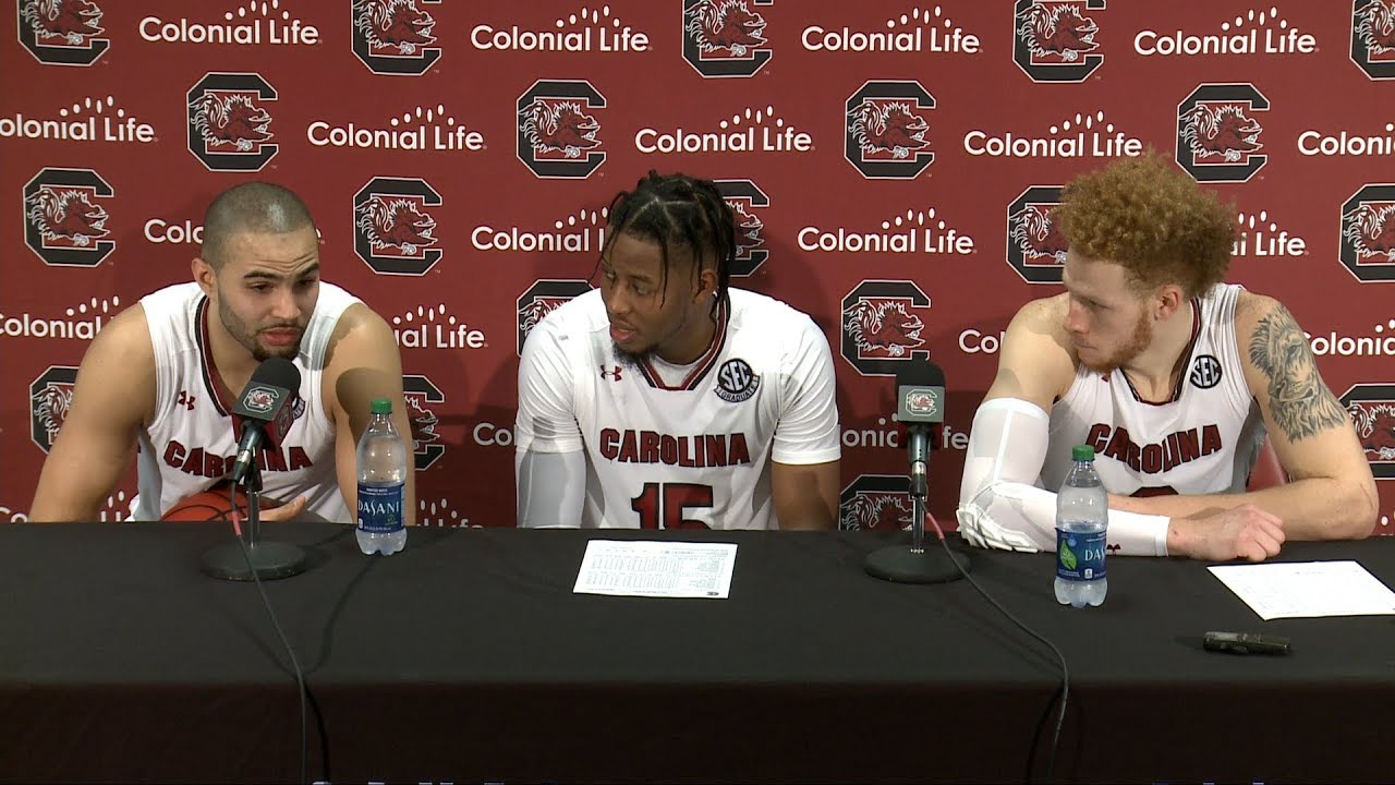 POSTGAME: Frank Booker, Wesley Myers, Hassani Gravett on LSU — 2/28/18