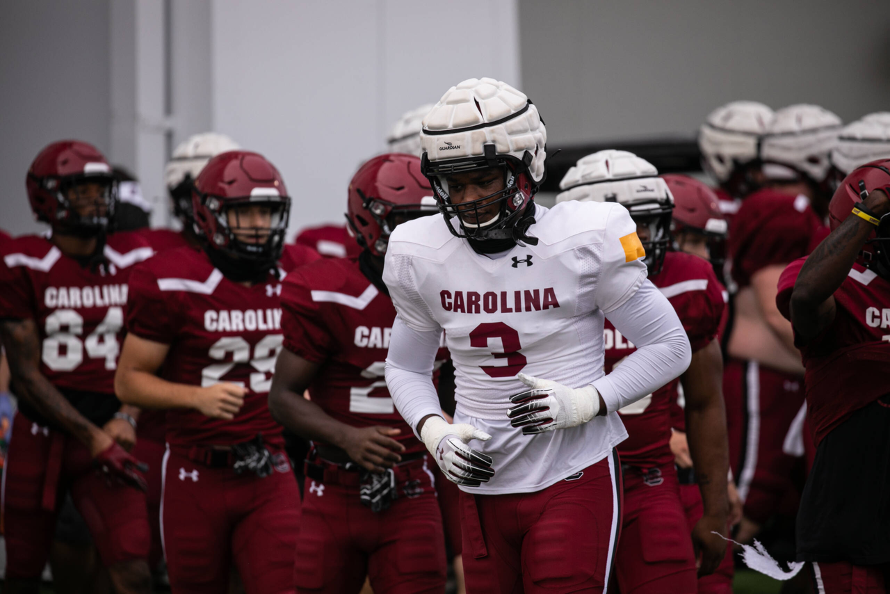 Jordan Burch (3) | Monday, Aug. 24, 2020 | Ken & Cyndi Long Football Operations Center | Columbia, S.C. | Photos by South Carolina Athletics