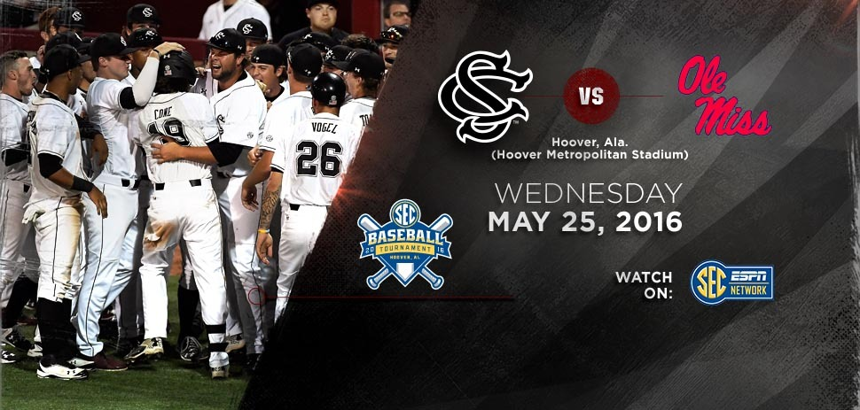 Baseball To Face Ole Miss Wednesday At SEC Tournament