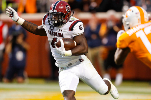 The South Carolina Gamecocks took on the Tennessee Volunteers in a Southeastern Conference Eastern Division contest on Shields-Watkins Field at Neyland Stadium in Knoxville, Tennessee, on Saturday, Oct. 26, 2019. (Photo by Danny Parker)

