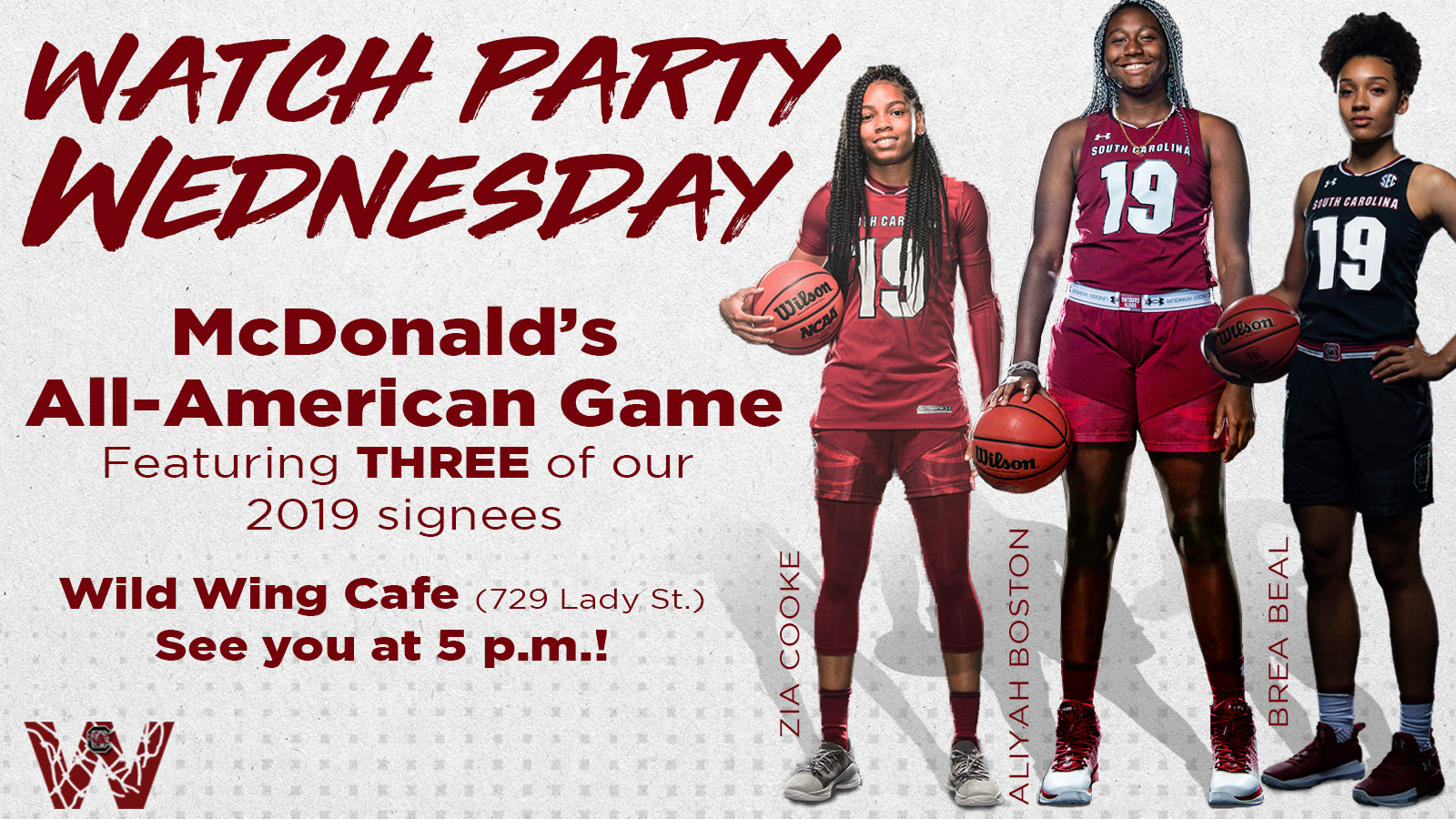 McDonald's All-America Watch Party at Wild Wing Cafe Wednesday