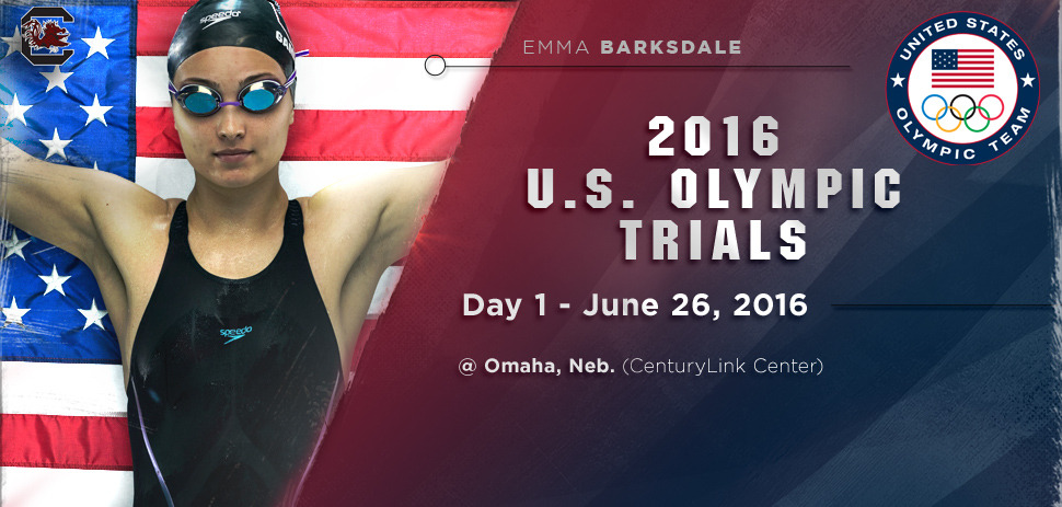 Barksdale Shines as Gamecocks Finish First Day at U.S. Olympic Trials
