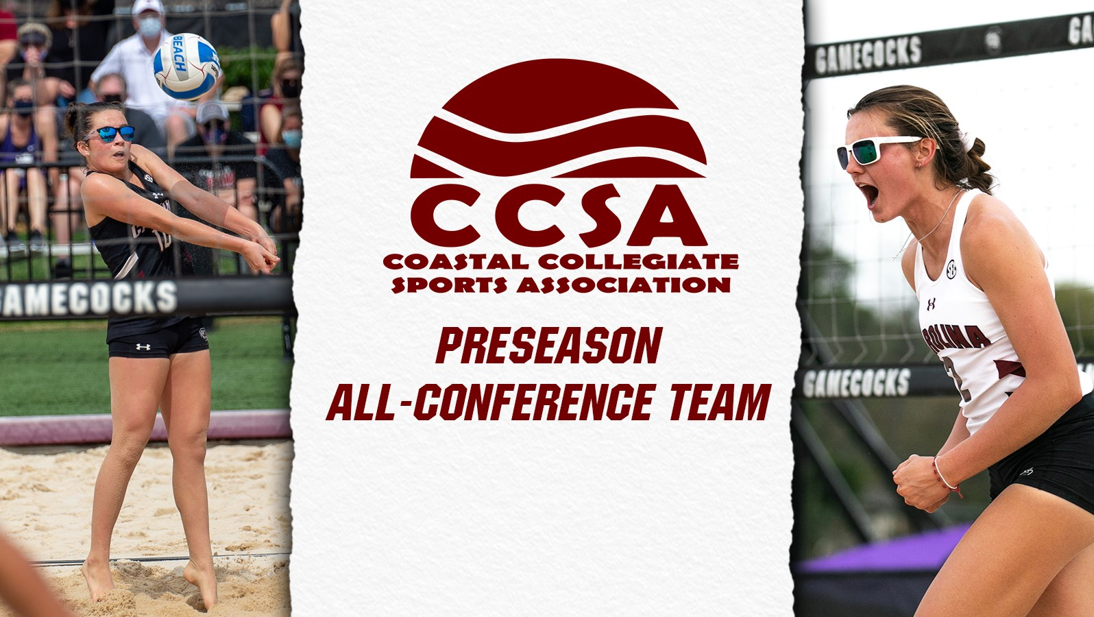 Beach Volleyball Duo Named to CCSA Preseason All-Conference Team