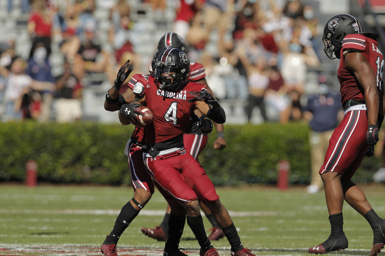 Jaylin Dickerson vs Auburn, 10/17/2020, Williams-Brice Stadium, Photos by Travis Bell