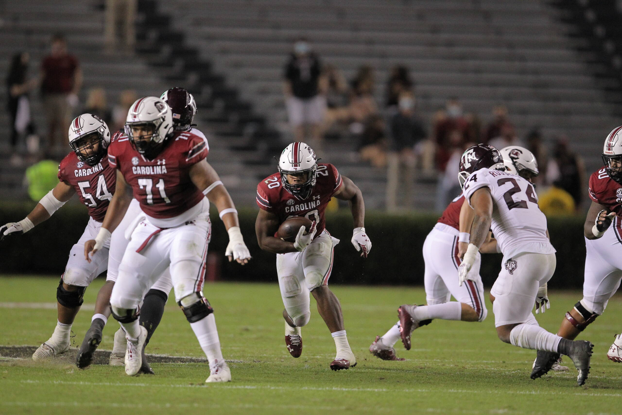 Kevin Harris vs Texas A&M, 11/07/20, Photos by Travis Bell