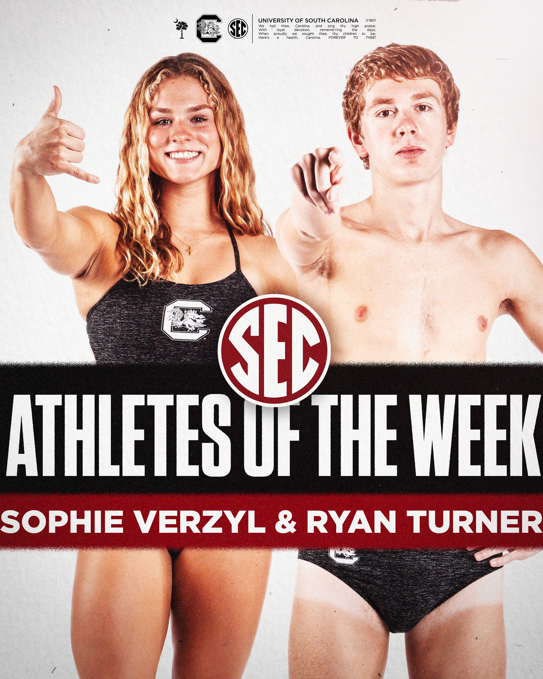 Verzyl and Turner Earn SEC Weekly Honors