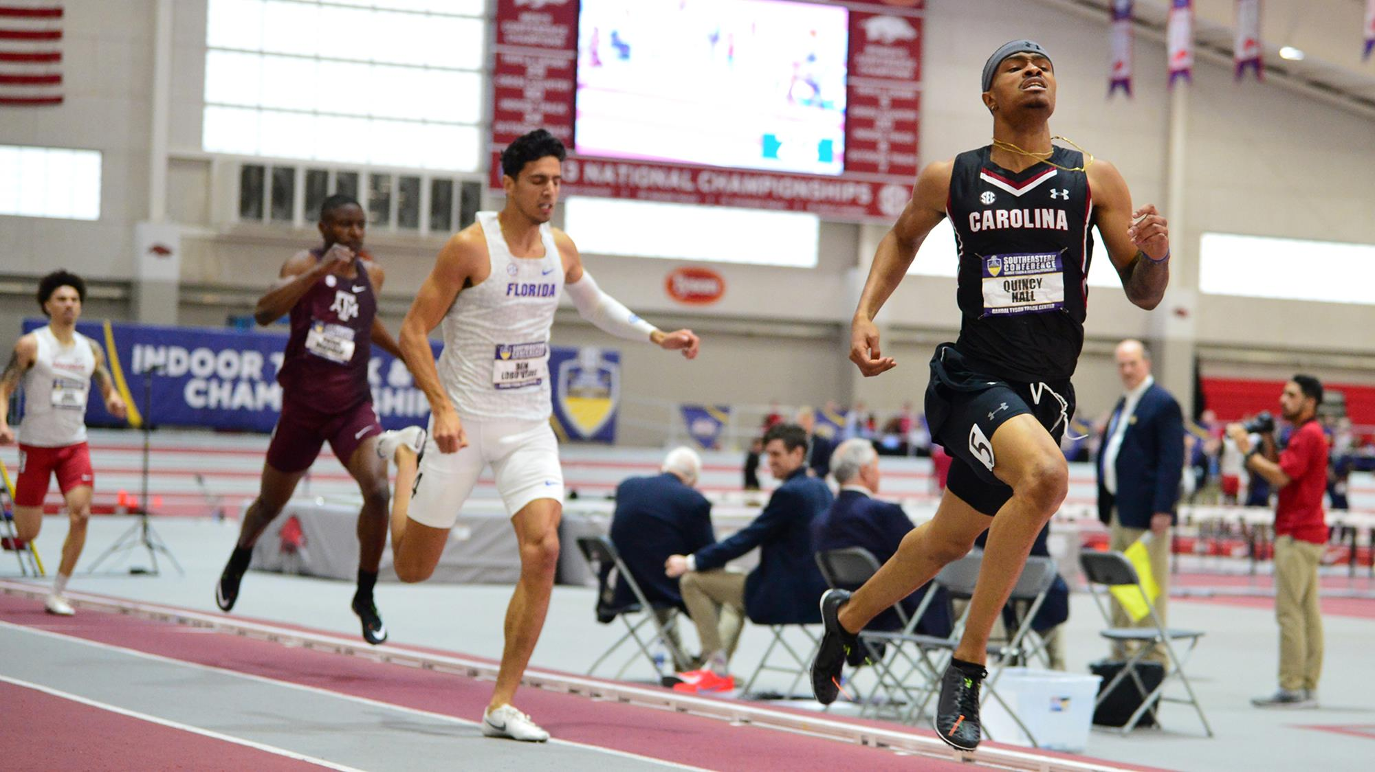 Hall Wins 400m Title on Final Day of SEC Indoor Championships