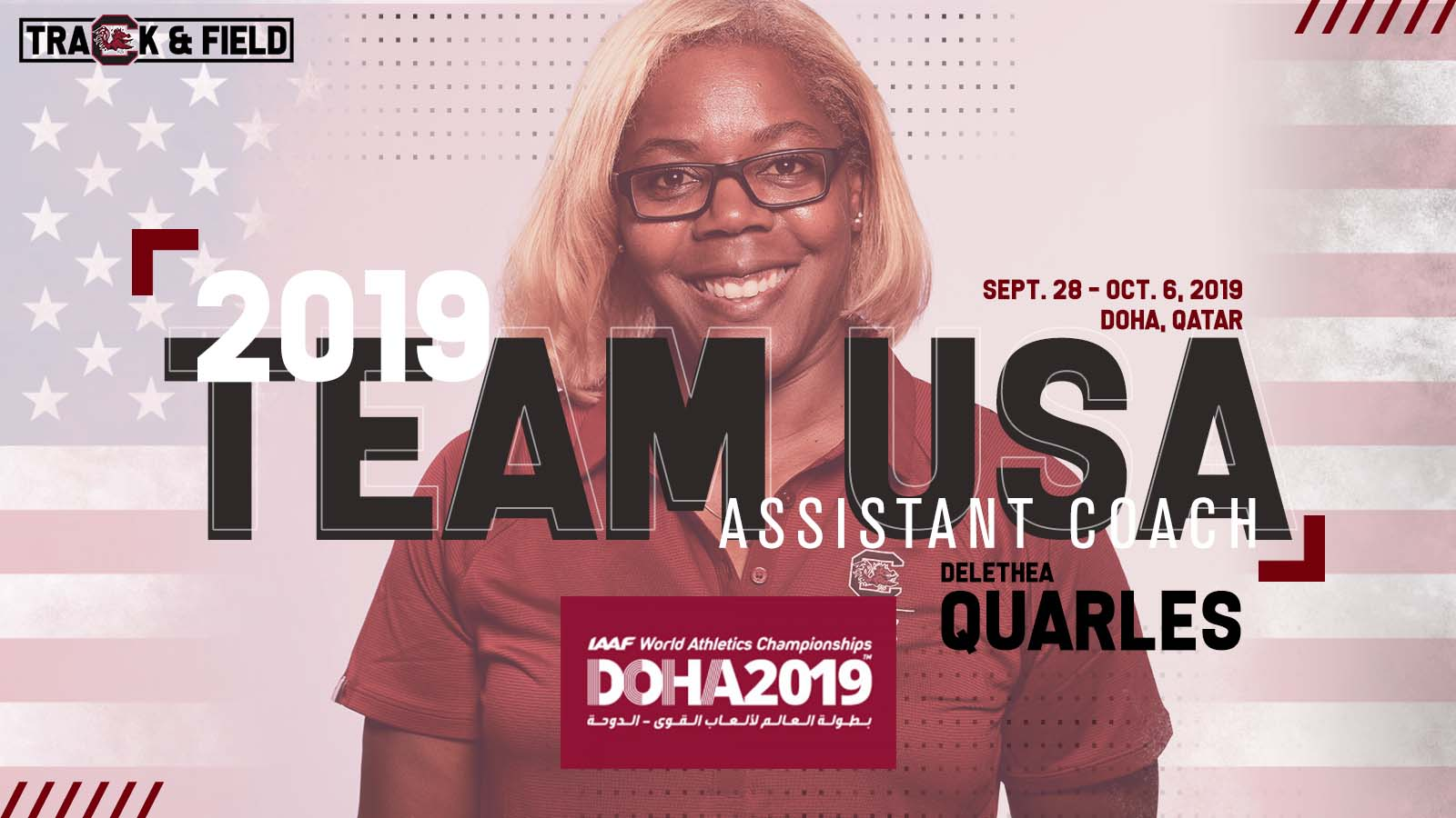 Quarles Named to Team USA Coaching Staff for IAAF World Championships