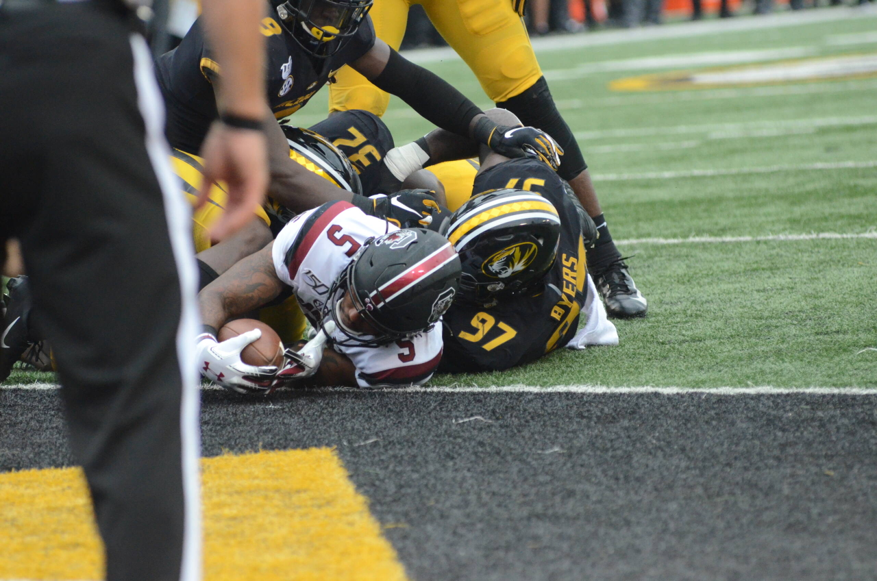 Rico Dowdle (5) at Missouri (Sept. 21, 2019)