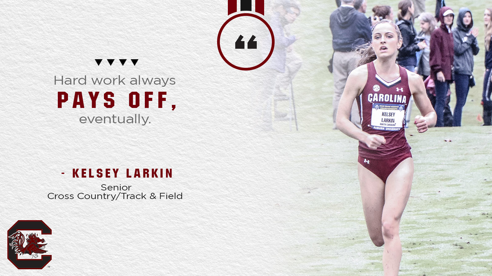 Kelsey Larkin has no problem overcoming obstacles