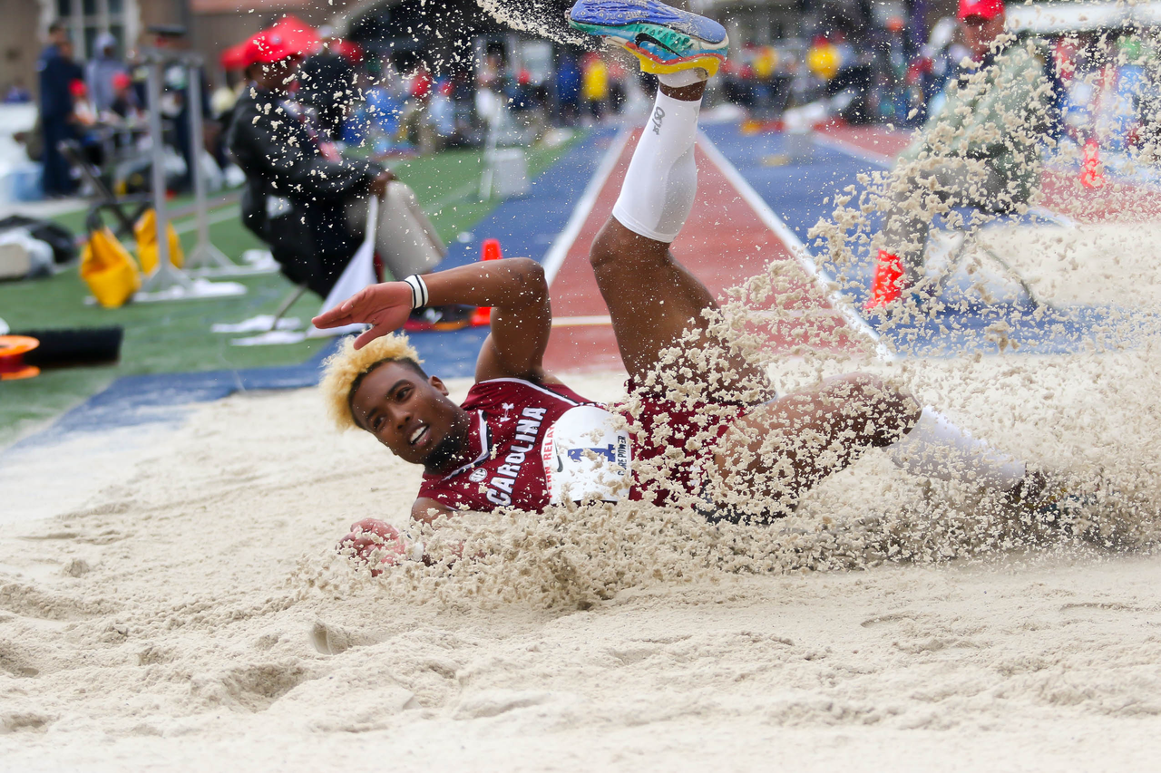 Yann Randrianasolo in action at the 125th Penn Relays | Photo by Charles Revelle | April 26, 2019