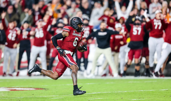 South Carolina runs over No. 5 Tennessee 63-38