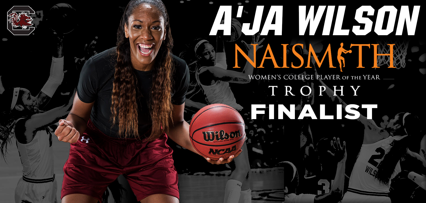 A'ja Wilson One of Four Naismith Trophy Finalists