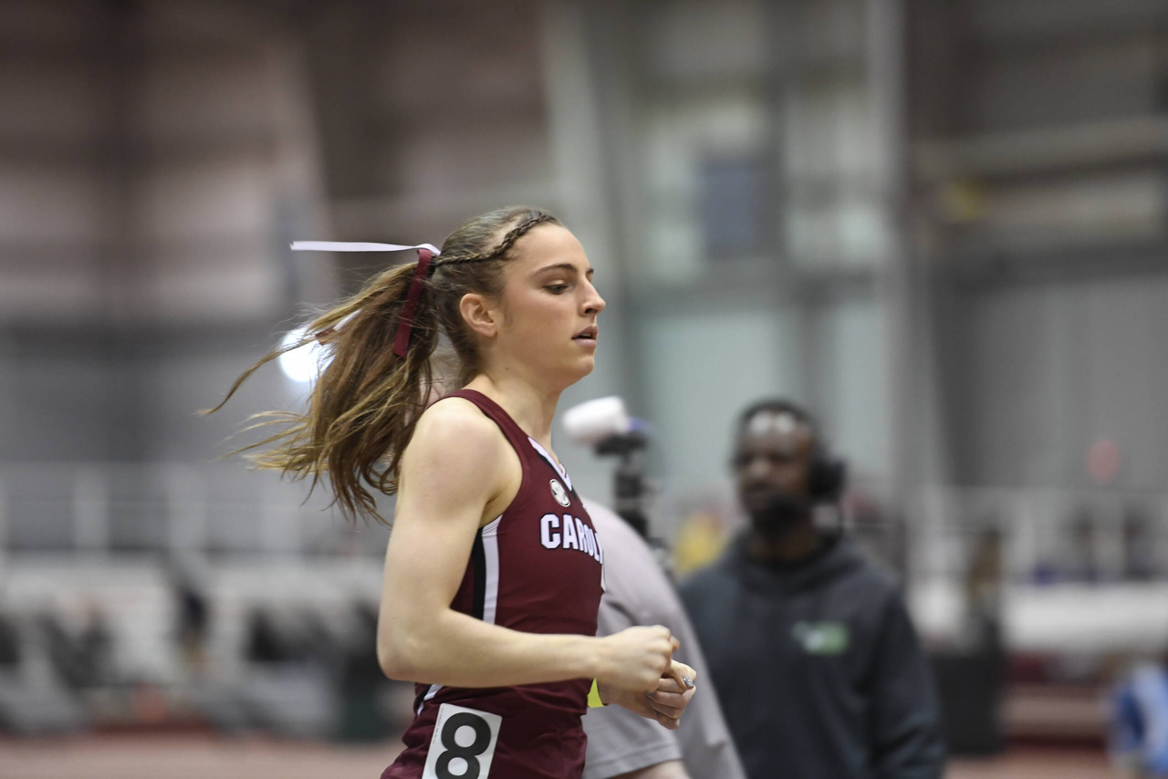 Kelsey Larkin in action at the Gamecock Inaugural | Jan. 18, 2019 | Photo by Allen Sharpe