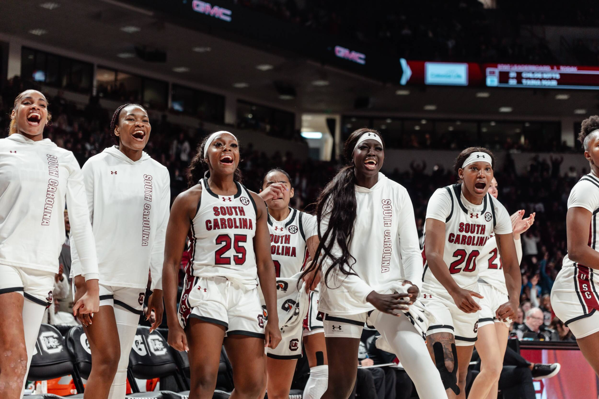 No. 3 South Carolina women hold off No. 8 Duke 81-70 for 62nd straight home win