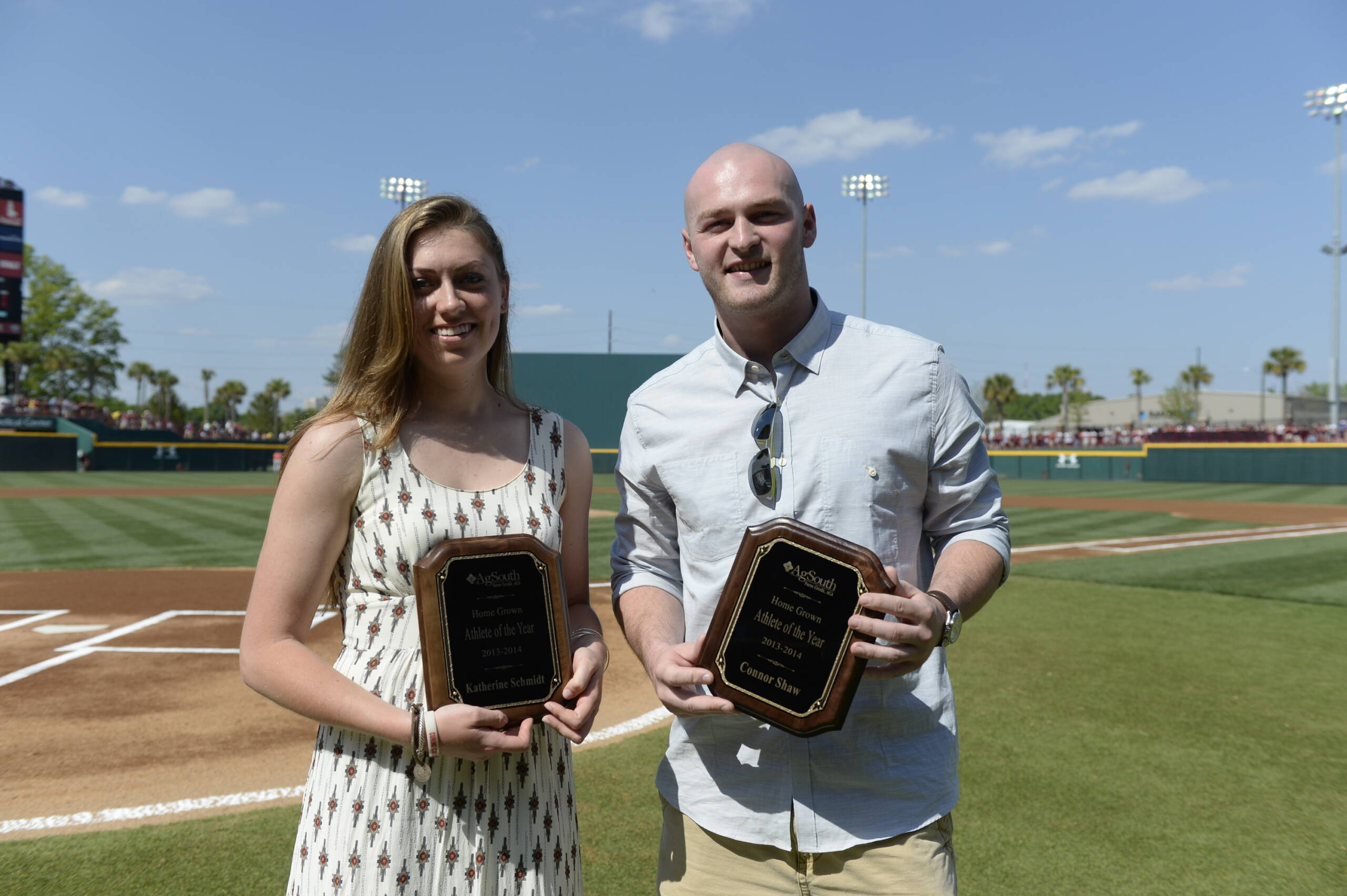 Connor Shaw and Katherine Schmidt Named AgSouth Athletes of the Year