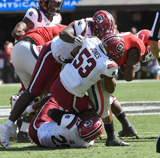 Ernest Jones (53) at Georgia (Oct. 12, 2019)