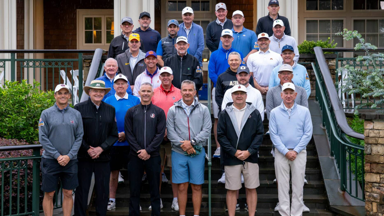 The coaches who attended the Peach Bowl Challenge Golf Tournament