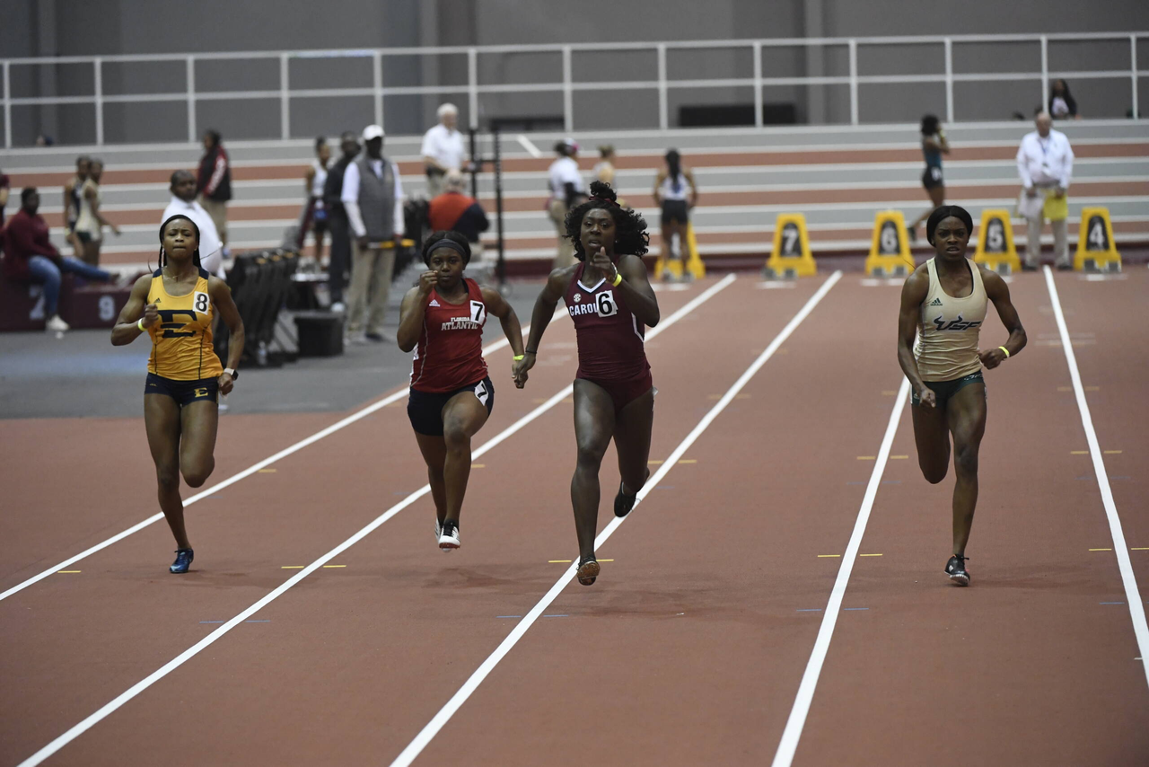 Maiya Dendy in action at the Gamecock Inaugural | Jan. 18, 2019 | Photo by Allen Sharpe
