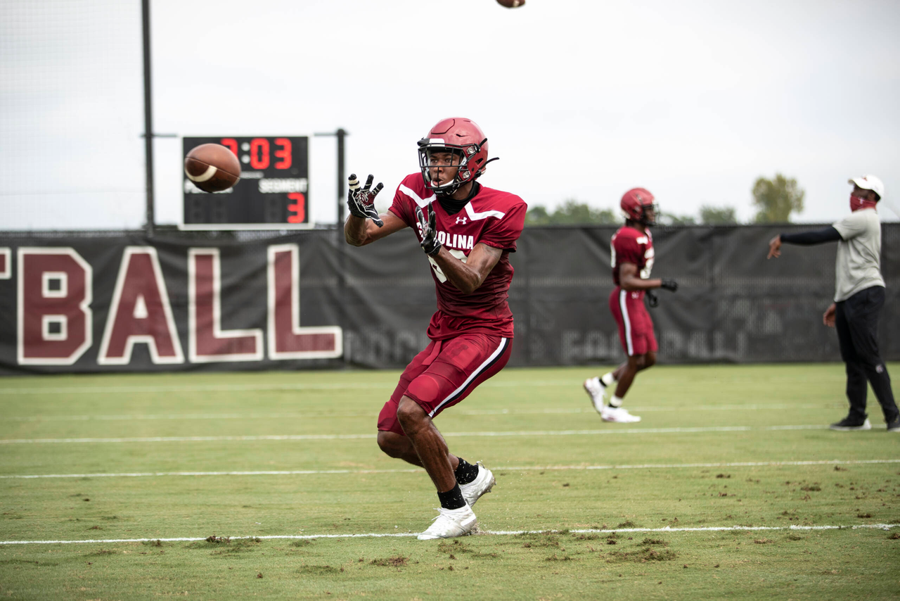 Ger-Cari Caldwell (89) | Tuesday, Sept. 1, 2020 | Ken & Cyndi Long Football Operations Center | Columbia, S.C. | Photos by South Carolina Athletics