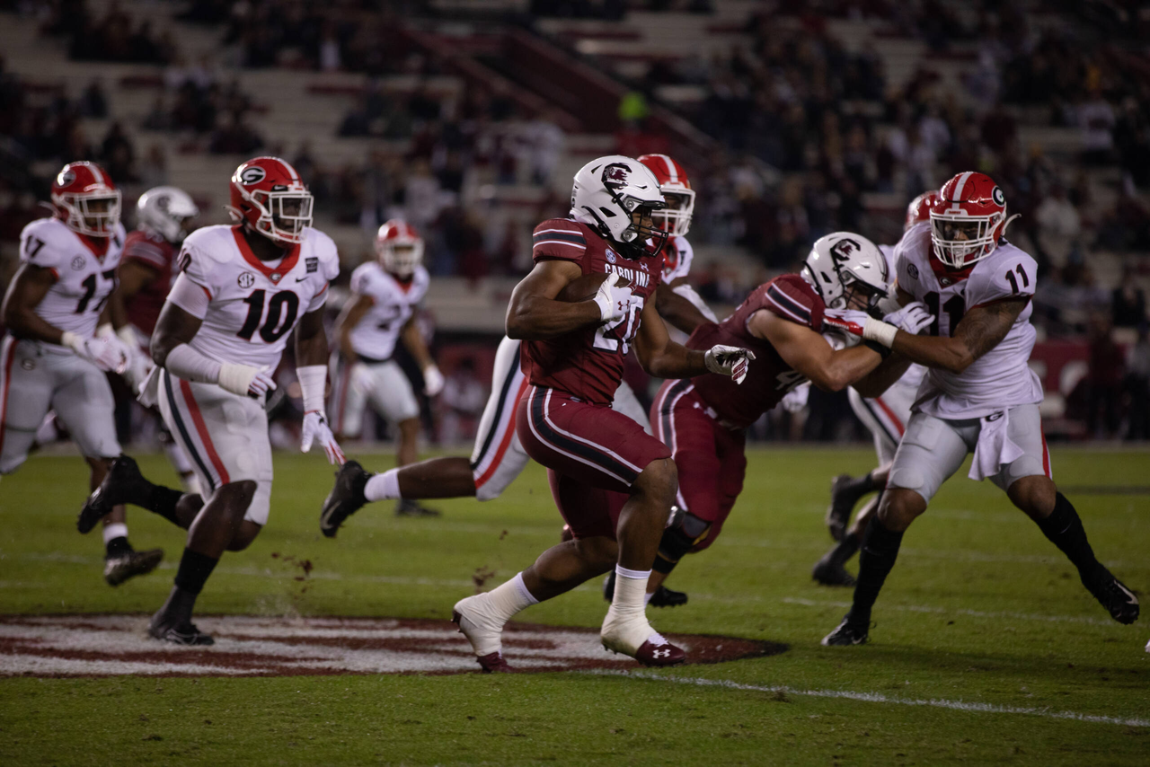 Kevin Harris against Georgia (Nov. 28, 2020)