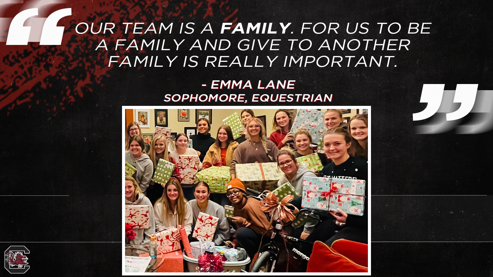 Equestrian Team Gets Into the Holiday Spirit of Giving