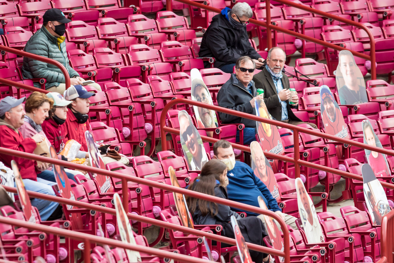 South Carolina Gamecocks fans watch the game.South Carolina vs. Dayton Baseball, Feb. 19, 2021, Founders Park, Columbia, SC.Photo by Jeff Blake