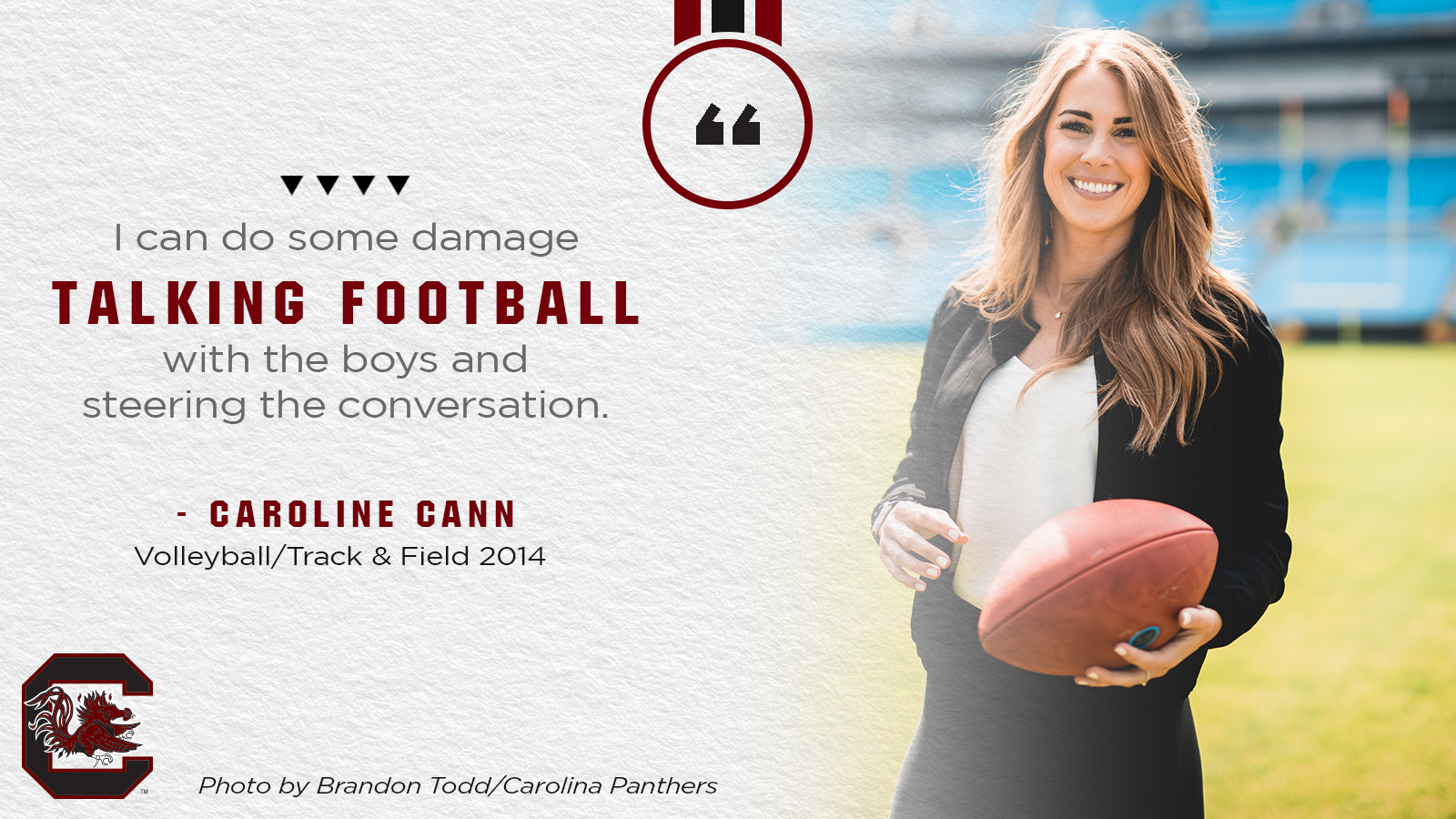 Former Gamecock Caroline Cann is Blazing a Trail in the NFL